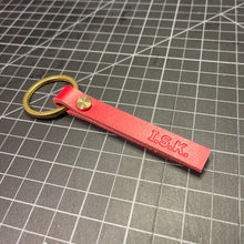 Load image into Gallery viewer, MONTE - Raw Edge Personalized Keychain
