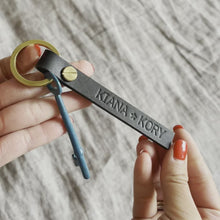Load and play video in Gallery viewer, MONTE - Raw Edge Personalized Keychain
